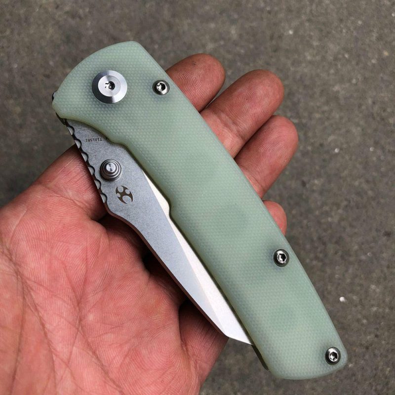 Main Street T1015B1 Jade G10 Handle 154CM Blade Dirk Pinkerton Design Jade | Folding Pocket Knives