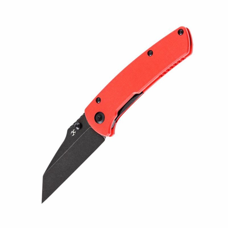 Main Street T1015B2 Red G10 Handle Black TiCn Coated 154CM Blade Dirk Pinkerton Design Red | Folding Pocket Knives