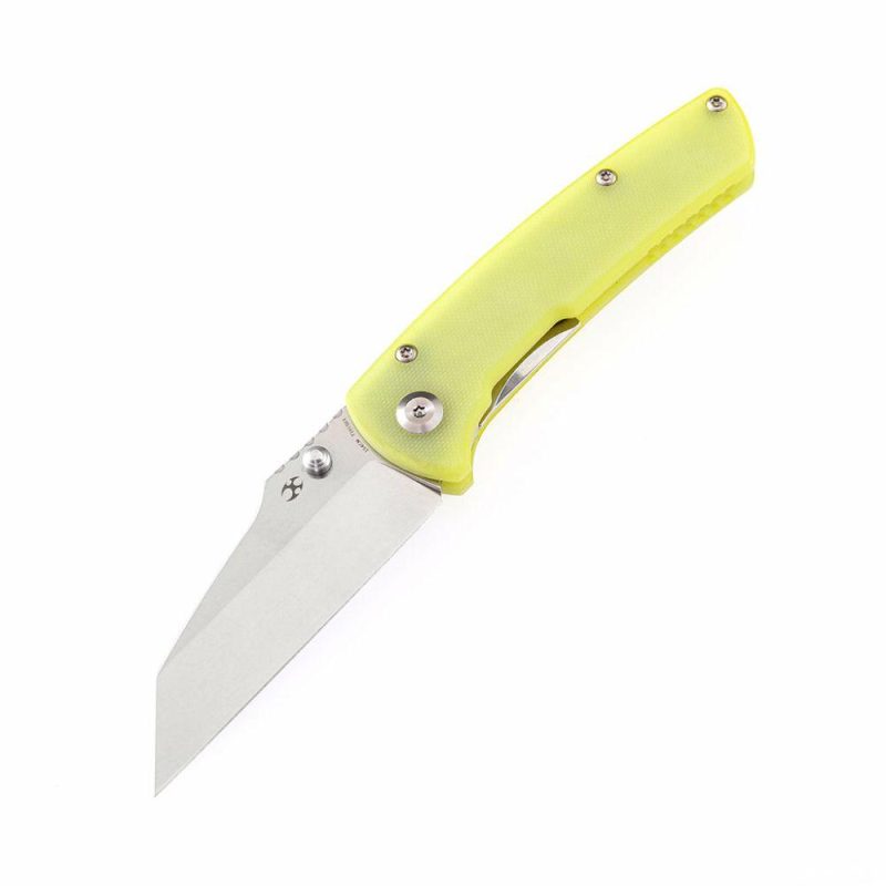 Main Street T1015B3 Yellow G10 Handle Stonewashed 154CM Blade Dirk Pinkerton Design Yellow | Folding Pocket Knives