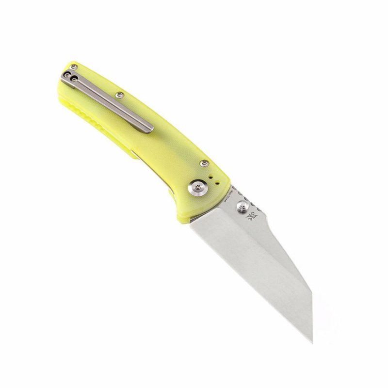 Main Street T1015B3 Yellow G10 Handle Stonewashed 154CM Blade Dirk Pinkerton Design Yellow | Folding Pocket Knives