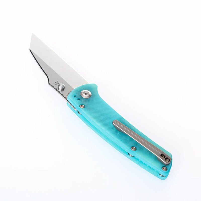 Main Street T1015B4 Blue G10 Handle Stonewashed 154CM Blade Dirk Pinkerton Design Blue | Folding Pocket Knives