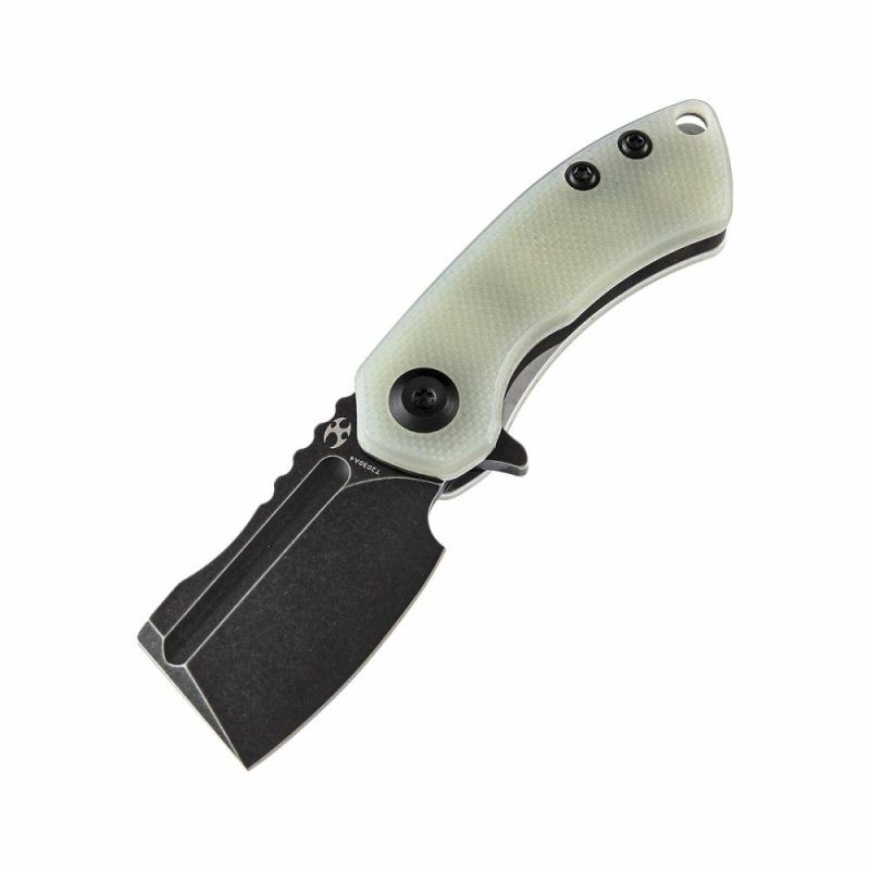 Mini Korvid Flipper Knife Jade G10 Handle (1.45” 154CM Blade) Koch Tools Design -T3030A4 Jade | Folding Pocket Knives