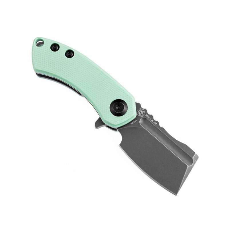 Mini Korvid Flipper knife Tiffany Blue G10 Handle (1.45’‘CPM-S35VN Blade ) Koch Tools Design-K3030A1 Tiffany Blue | Folding Pocket Knives