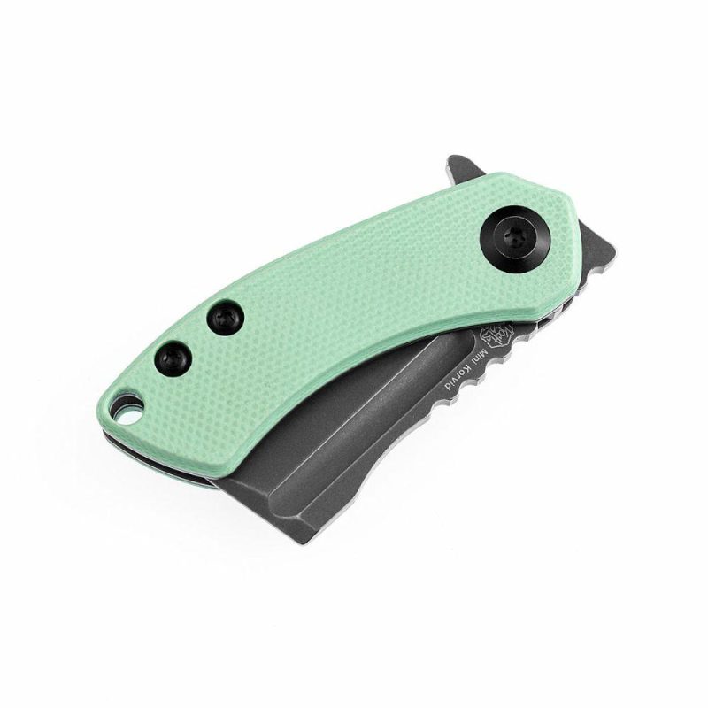 Mini Korvid Flipper knife Tiffany Blue G10 Handle (1.45’‘CPM-S35VN Blade ) Koch Tools Design-K3030A1 Tiffany Blue | Folding Pocket Knives