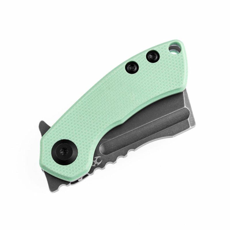 Mini Korvid Flipper knife Tiffany Blue G10 Handle (1.45’‘CPM-S35VN Blade ) Koch Tools Design-K3030A1 Tiffany Blue | Folding Pocket Knives