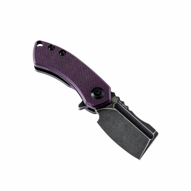 Mini Korvid Purple G10 Handle (1.45” 154CM Blade) Koch Tools -T3030A3 Purple | Folding Pocket Knives