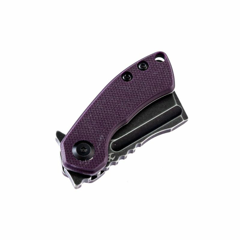 Mini Korvid Purple G10 Handle (1.45” 154CM Blade) Koch Tools -T3030A3 Purple | Folding Pocket Knives