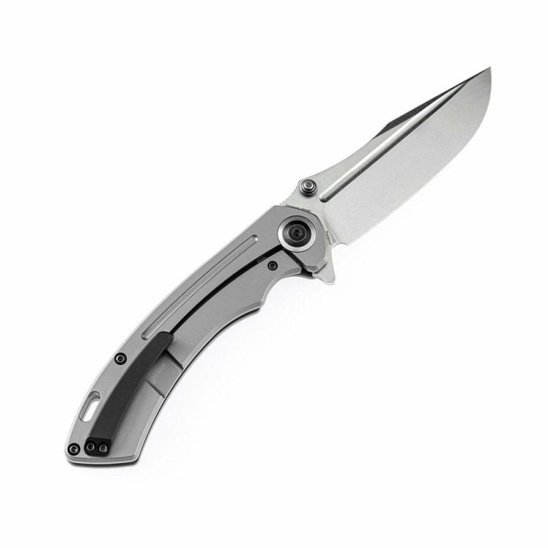 Pretatout K1032A2 Titanium Handle CPM-S35VN Blade with Kmaxrom Design | Folding Pocket Knives