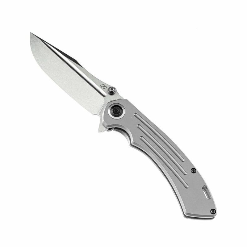 Pretatout K1032A2 Titanium Handle CPM-S35VN Blade with Kmaxrom Design | Folding Pocket Knives