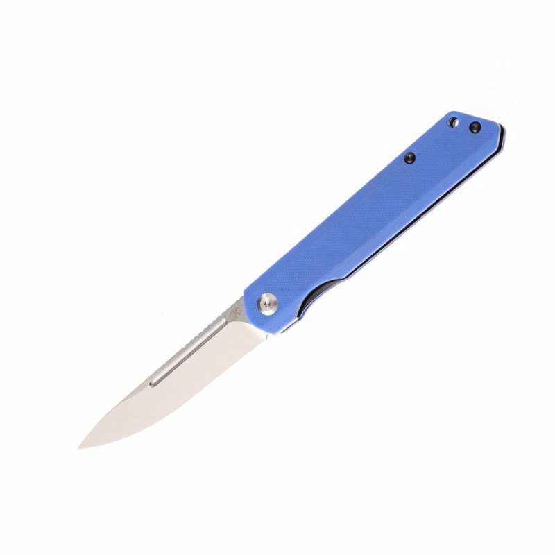 Prickle Flipper Knife Blue G10 Handle (3.53”154CM Blade) Max Tkachuk Design-T1012A4 Blue | Folding Pocket Knives