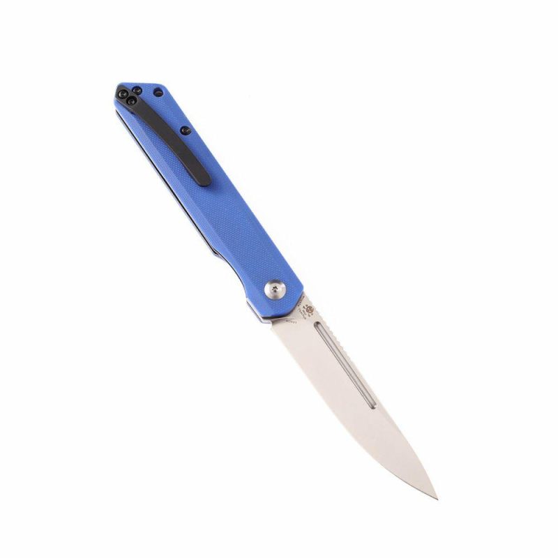 Prickle Flipper Knife Blue G10 Handle (3.53”154CM Blade) Max Tkachuk Design-T1012A4 Blue | Folding Pocket Knives