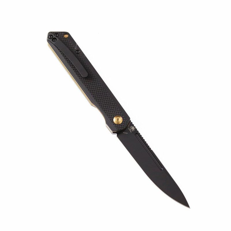 Prickle T1012A1 Gentlemen Front Flipper Black G10 Handle 154CM Blade Black | Folding Pocket Knives