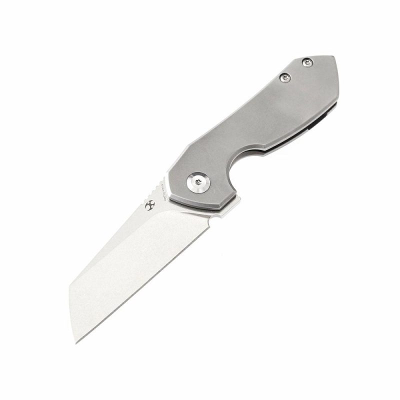 Steller K2021A1 CPM-S35VN Blade Titanium Handle with Matt Degnan Design | Folding Pocket Knives