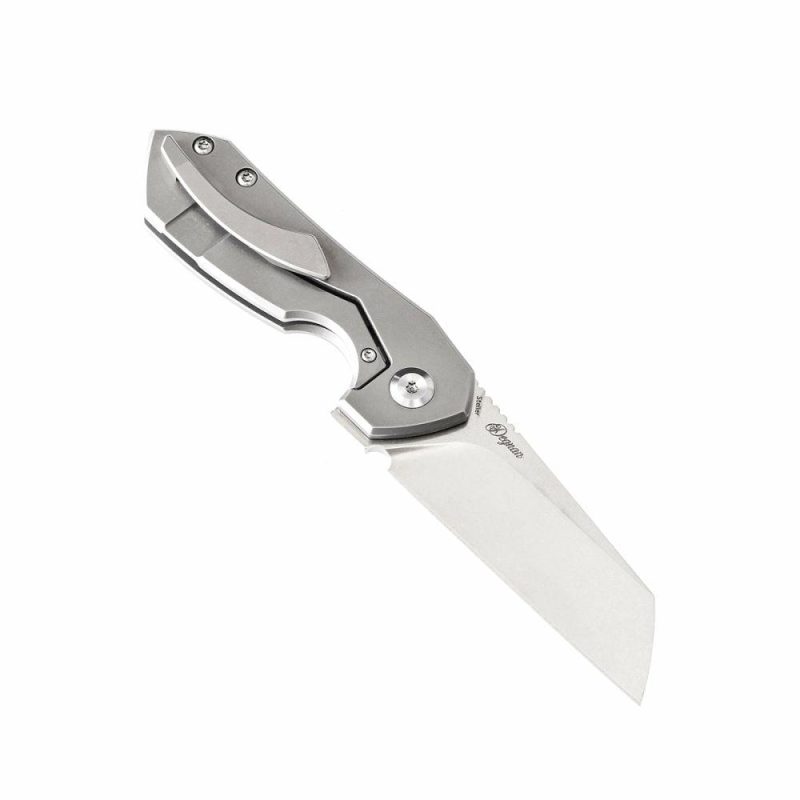 Steller K2021A1 CPM-S35VN Blade Titanium Handle with Matt Degnan Design | Folding Pocket Knives