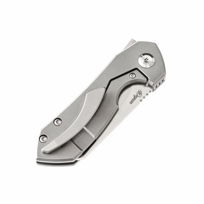 Steller K2021A1 CPM-S35VN Blade Titanium Handle with Matt Degnan Design | Folding Pocket Knives