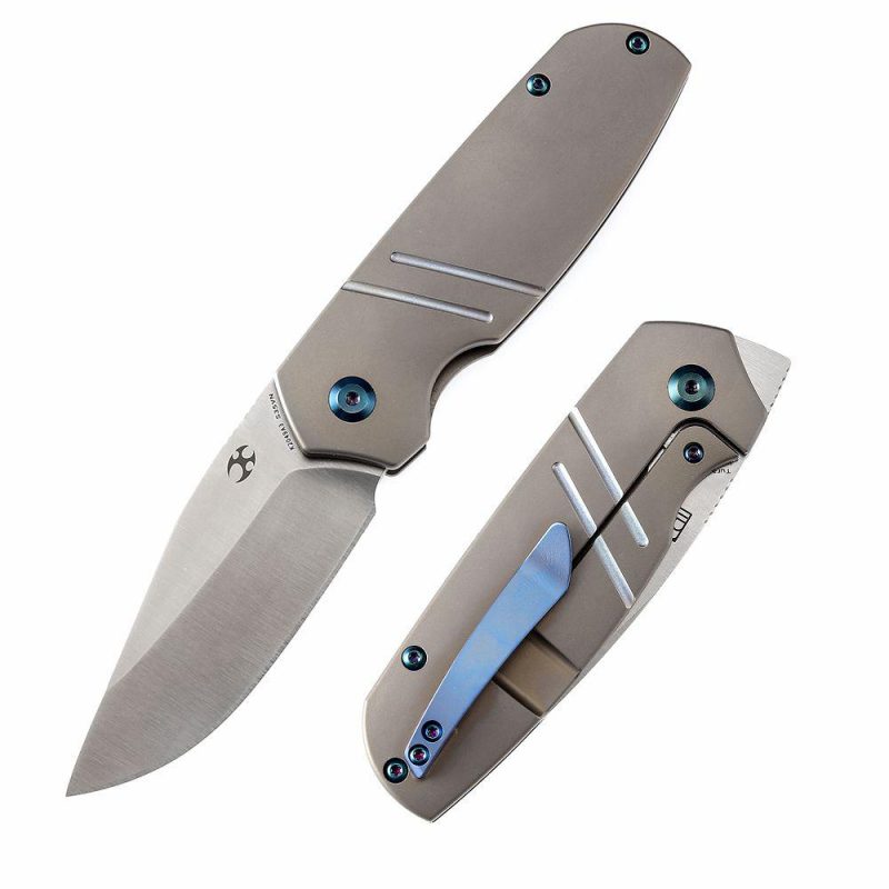 Turaco K2049A3 Satin CPM-S35VN Blade Bronze Anodized Titanium Handle Jared Price Design Bronze | Folding Pocket Knives