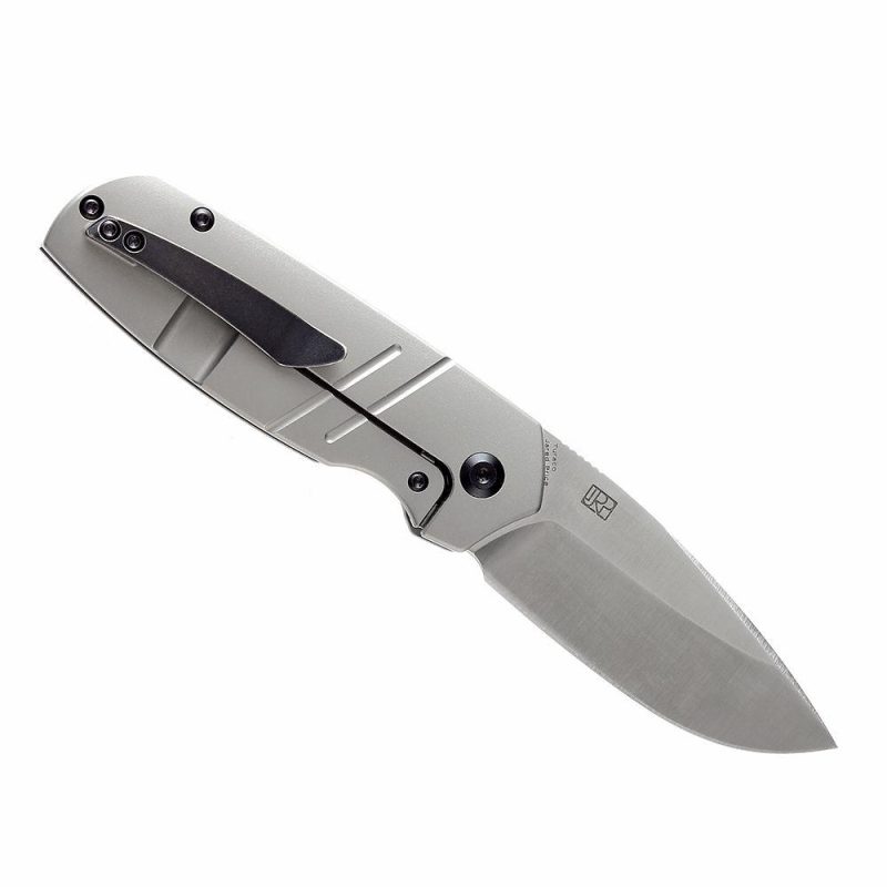 Turaco K2049A1 Satin CPM-S35VN Blade Bead Blasted Titanium Handle Jared Price Design Gray | Folding Pocket Knives