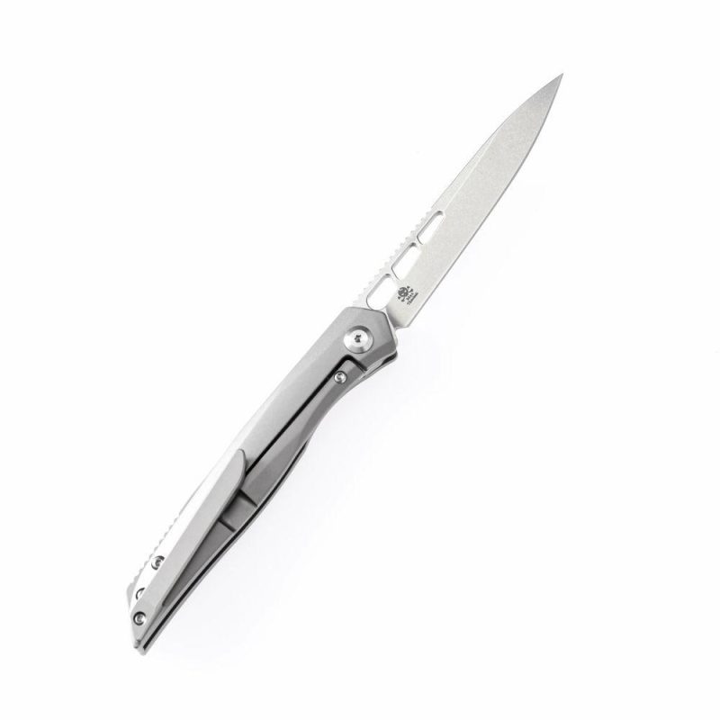 lucky Star K1013A1 CPM-S35VN Drop Point Blade Titanium Handle with MaxTkachuk Design | Folding Pocket Knives