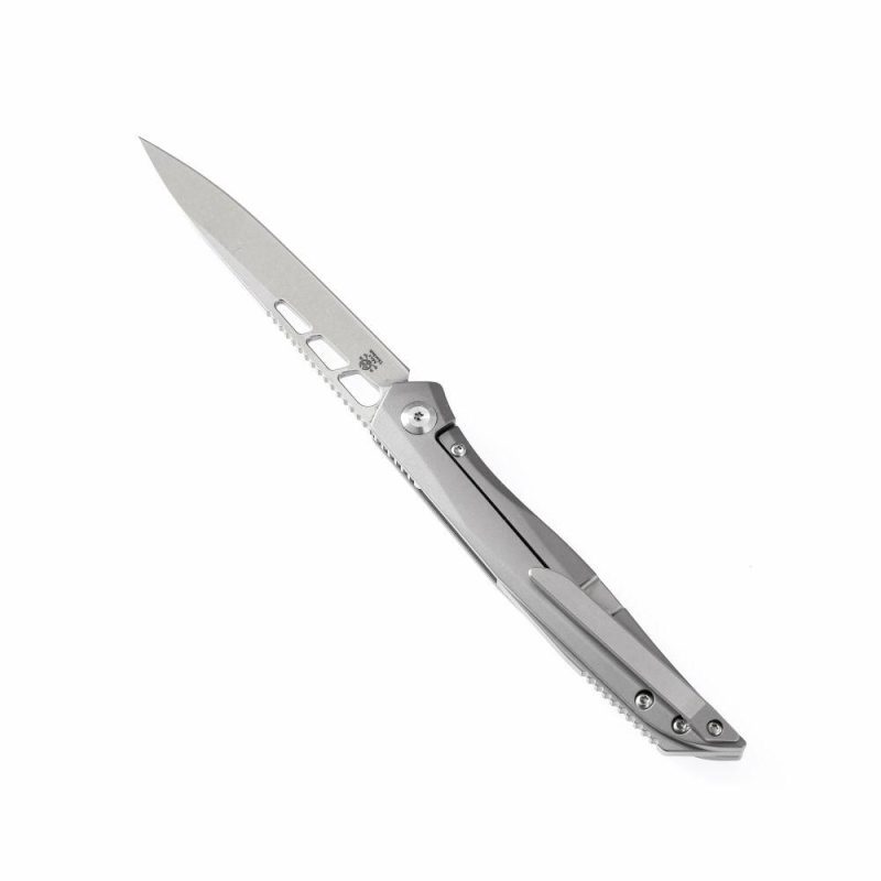 lucky Star K1013A1 CPM-S35VN Drop Point Blade Titanium Handle with MaxTkachuk Design | Folding Pocket Knives